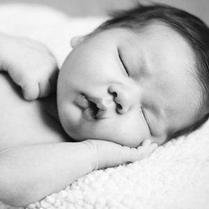Sleeping-Baby-Black-and-White
