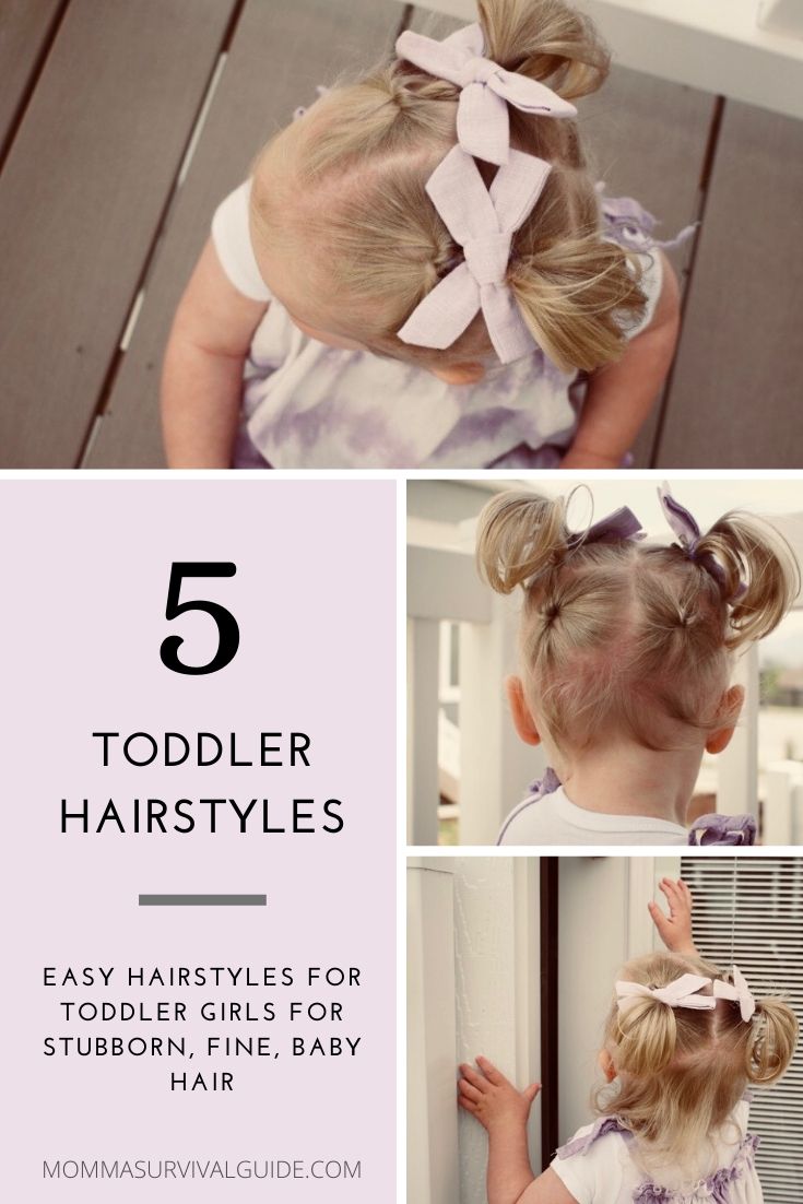 Easy Hairstyles For Toddler Girls With Fine Baby Hair Momma Survival Guide